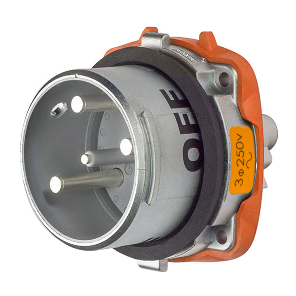 36-68173-C-K07-HAZ - DS100C INLET METAL SIZE 4 TYPE 4X 3P+G 100A 250 VAC 60 Hz NO AUX